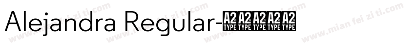 Alejandra Regular字体转换